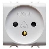 Korus-Israeli power outlet 2 module matte/satin white color